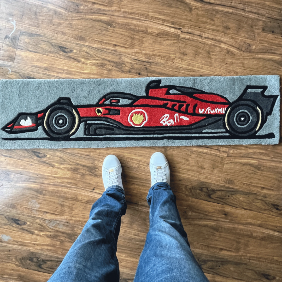 Ferrari F1 Car Rug