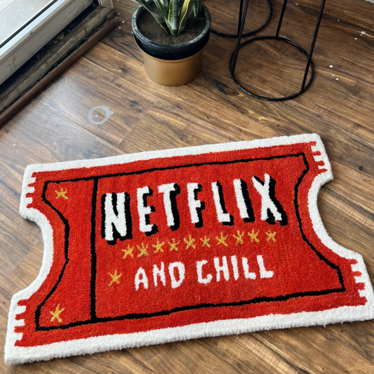 NETFLIX AND CHILL RUG