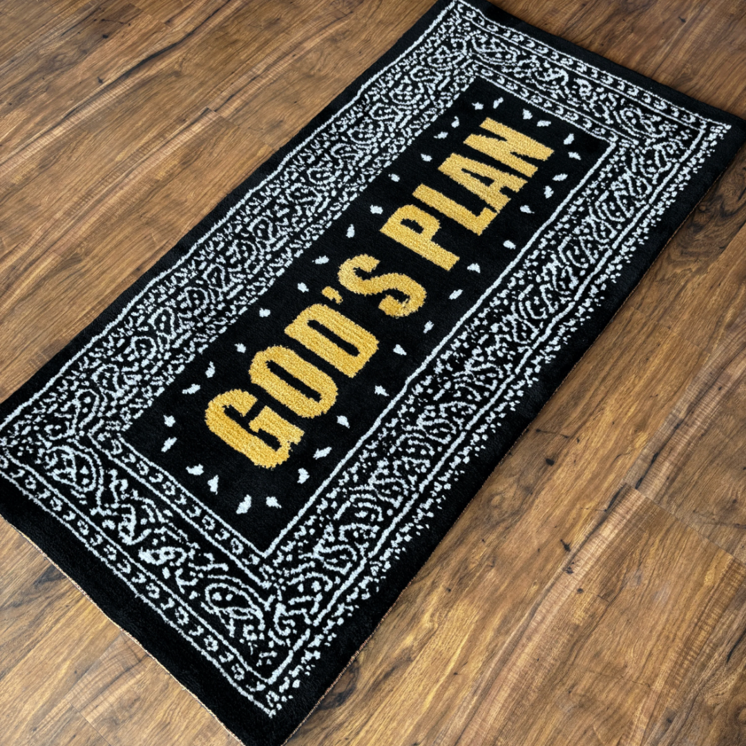 GOD'S PLAN MACHINE TUFTED RUG