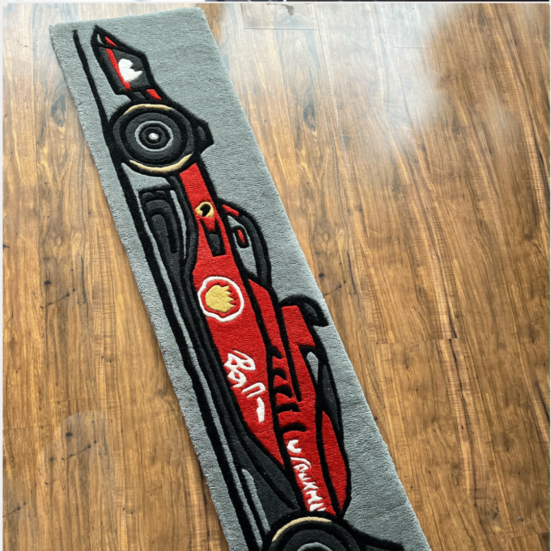 Ferrari F1 Car Rug