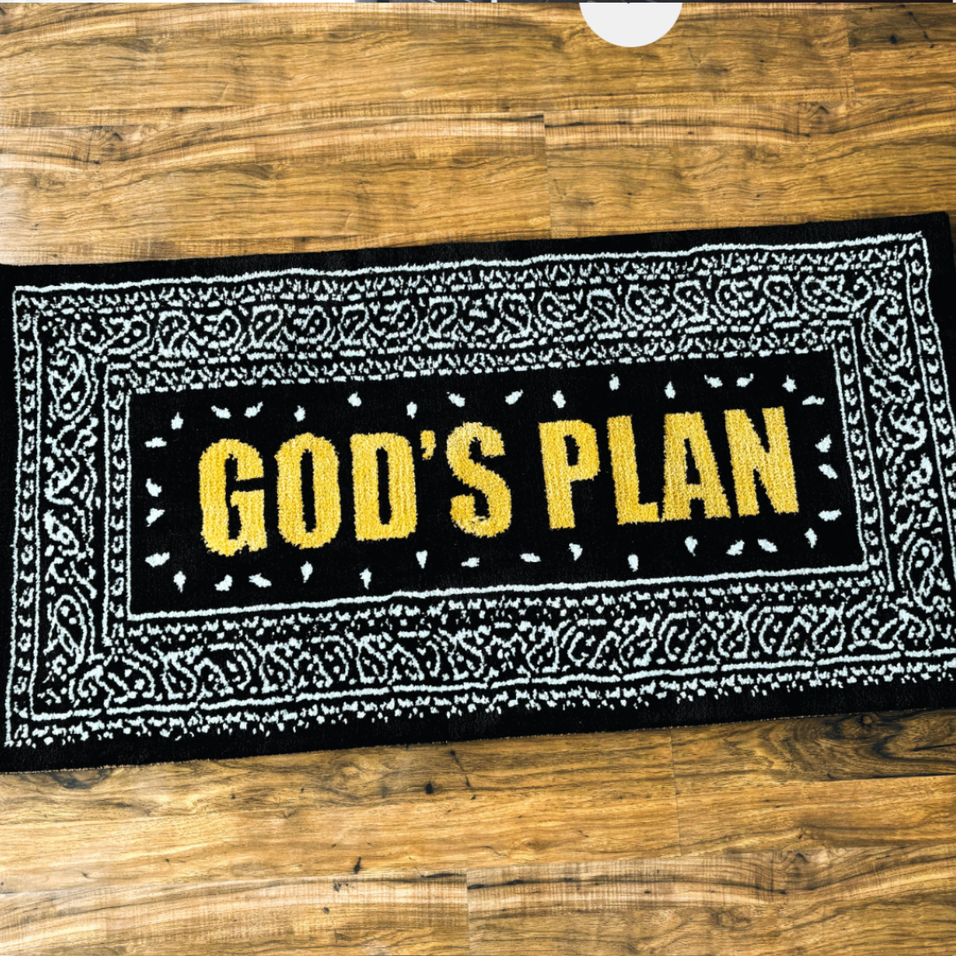 GOD'S PLAN MACHINE TUFTED RUG