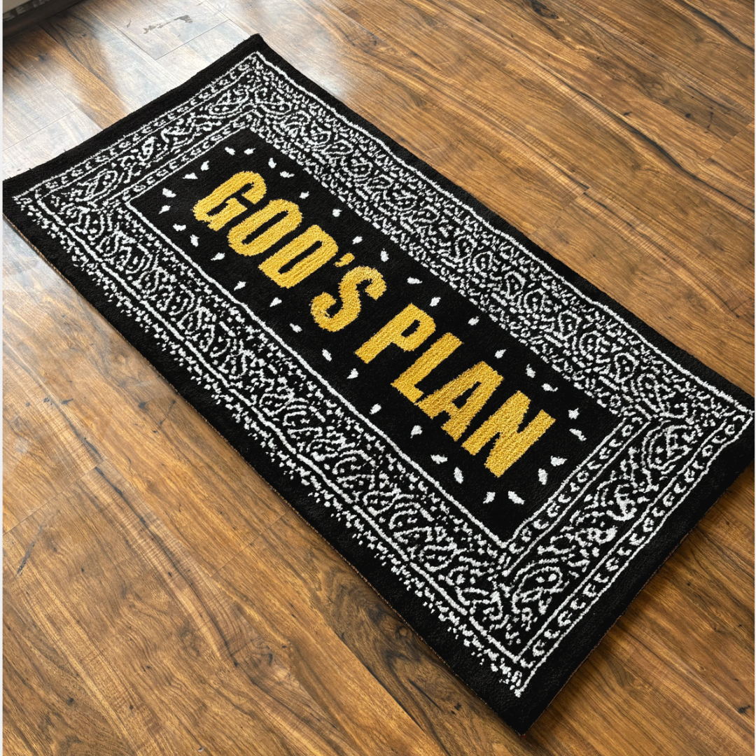 GOD'S PLAN MACHINE TUFTED RUG