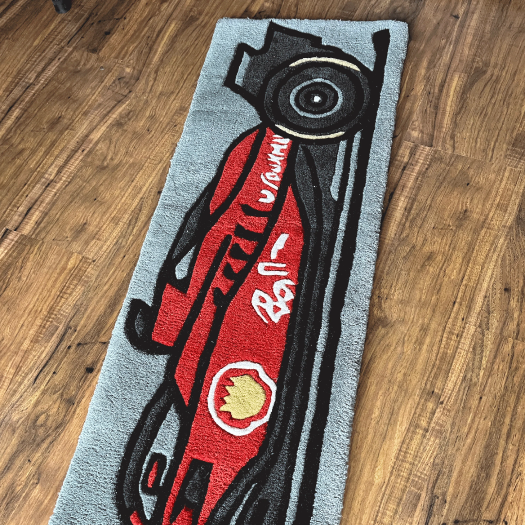 Ferrari F1 Car Rug