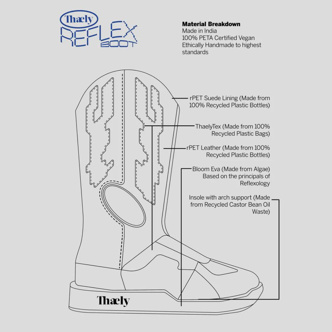 Thaely Black Raven Reflex Boots| Sustainable Boots