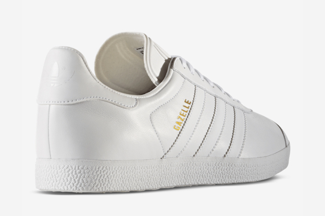 Adidas Originals GAZELLE 'white/white/gold met'